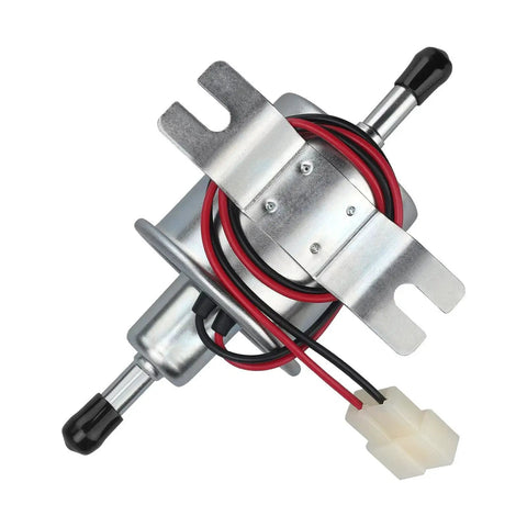 12V Inline Fuel Pump Universal Low Pressure 3-6 PSI, 30 GPH, 8mm Hose, Copper Clad Aluminum for engines