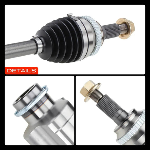 Close-up of CV Axle Shaft Assembly Front Right Passenger Side For Ford Edge 2007-2013, Lincoln MKX 2007-2013, Mazda CX-7 AWD.
