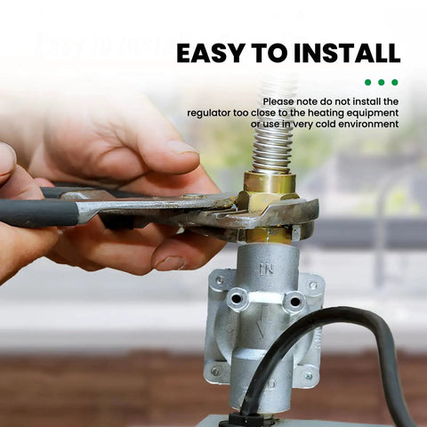 Installation of Grill Ready Gas Regulator For Natural Gas And LPG With Easy Adjustable High Precision One Half Inch Inlet