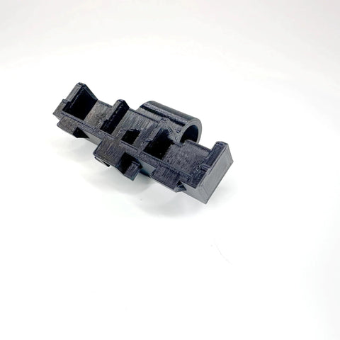 2 Pack Replacement Hinges For Keter Factor Apex Garden Storage Unit Part DX463, black 3D printed PETG hinge, side view