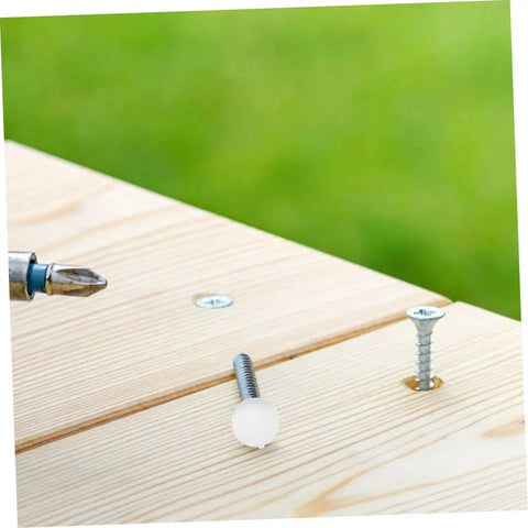 Plastic Screw Cover Caps Set 400 Pieces Hinged Design Multi Color Assorted for Furniture installation on wooden surface