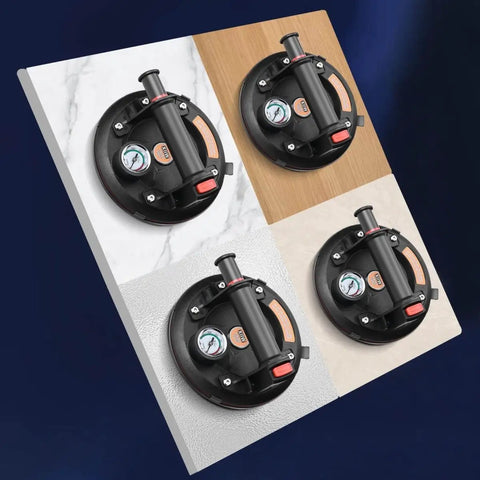 8 Inch Glass Suction Cups Set for Lifting Large Glass up to 617 Pounds with Beefy Vacuum Lifter on various surfaces