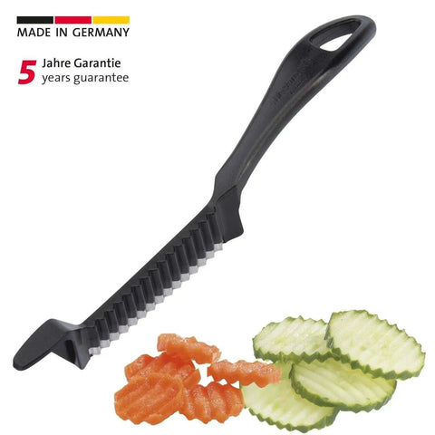Garnetta Crinkle Cutter For Zigzag Slices Perfect For Cheese And Veggies Stainless Steel Blade Made In Germany Dishwasher Safe