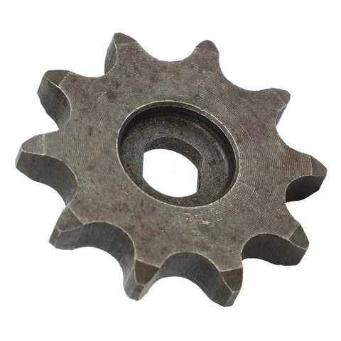 10 Tooth Sprocket Lightweight Carbon Steel Gear For Ordinary Chains 12.5mm Pitch, front view showing 10 teeth design.