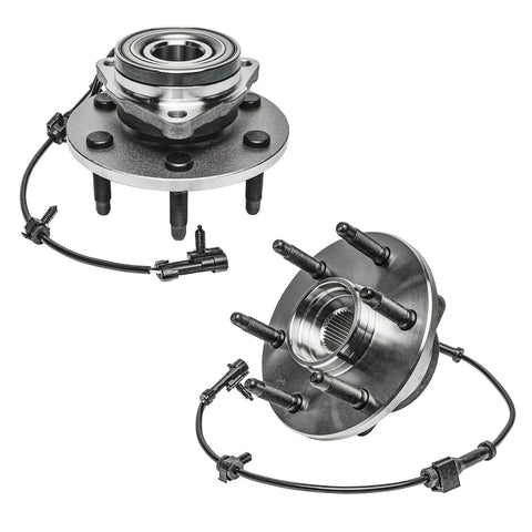 Front AWD Suspension Kit Six Piece With 2 Wheel Bearing Hubs, 2 Upper Control Arms, 2 Lower Ball Joints For Chevy Avalanche, Silverado