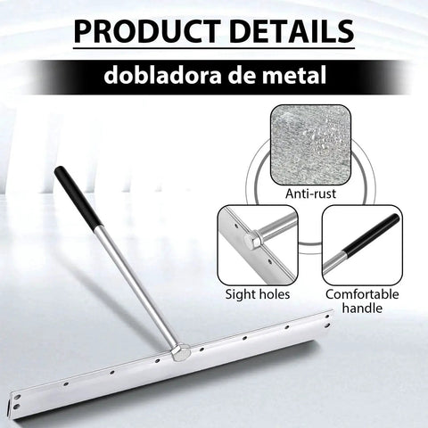 Sheet Metal Folding Hemming Tool For Standing Seam Roof Panels And HVAC Ducts with handle and anti-rust finish.