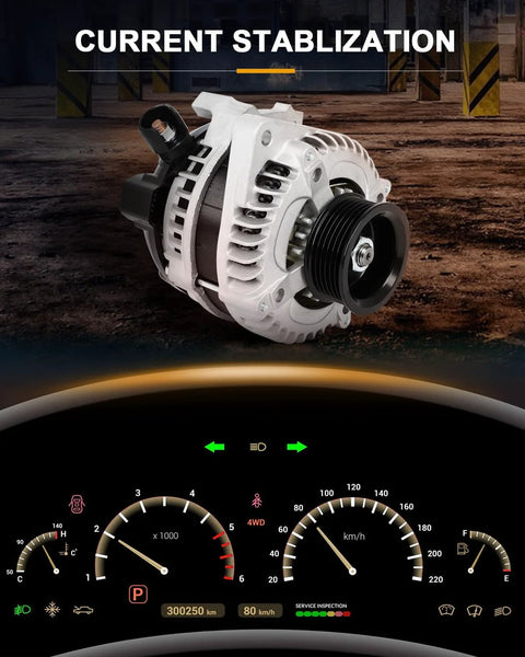 Alternator Replacement For Honda Accord 3.5L 2013 2014 2015 2016 2017 Direct Fit High Output Beefed Up Upgrade With Easy Install