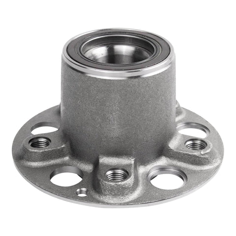 Front view of Pair Front Wheel Bearing Hubs for Mercedes-Benz C250 C350 E350 E400 E550 SLK250 SLK350 SLK55 AMG Left And Right Wheel Hub Assembly Replacement Built Tough Direct Fit With Lifetime Warranty