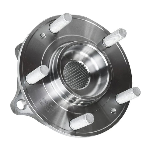 All-Wheel Drive Front And Rear Wheel Bearing Hubs Assembly Kit For Hyundai Santa Fe 2007-2014, Santa Fe Sport 2013-2014, Veracruz 2007-2012, And Kia Sorento 2011-2015 AWD Replacement 4-Piece Set, close-up view