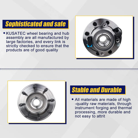 Beefy Front Wheel Bearing And Hub Assembly 515098 For Chevy Silverado Suburban 2500 3500 And GMC Sierra Yukon XL 2500 3500 2007 2013