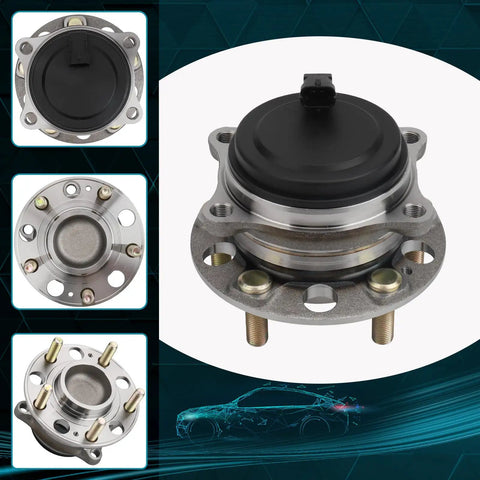 Rear Wheel Bearing And Hub Assembly For 2016 To 2020 Kia Sorento With Abs 5 Lug 1 Piece Replacement Premium Quality Hub