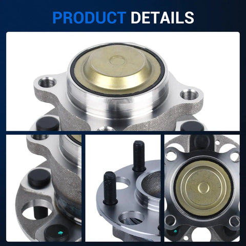 Close-up of Rear Wheel Bearing Hub Assembly For Honda Accord 2013-2015 And 2018-2023, Acura TLX 2015-2020, 5 Lug Pair, visible details