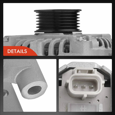 Detailed view of Alternator Replacement For Ford Escape 09-12 Focus 08-11 Mazda Tribute 09-11 Mercury Mariner 09-11 12V 150 Amp