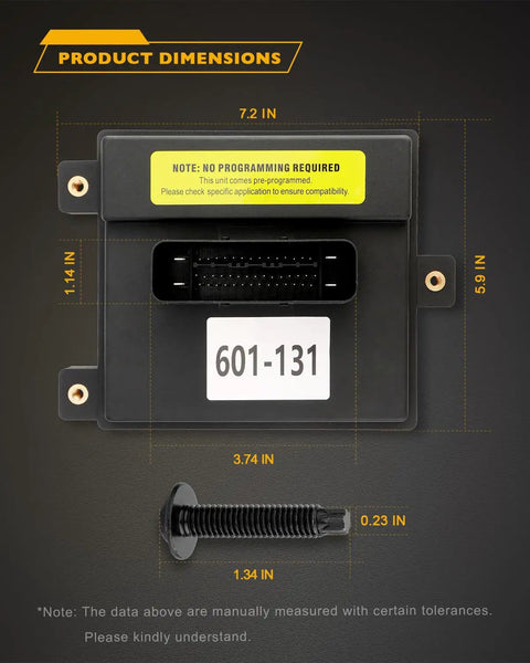 Fuel Pump Driver Module Replacement For GM Vehicles 2010 2012 Compatible With Chevy Silverado dimensions diagram