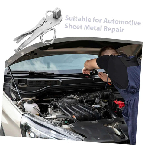 Heavy Duty Adjustable Locking Steel Plate Clamp Pliers For Auto Body Repair And Welding with wide duckbill jaw