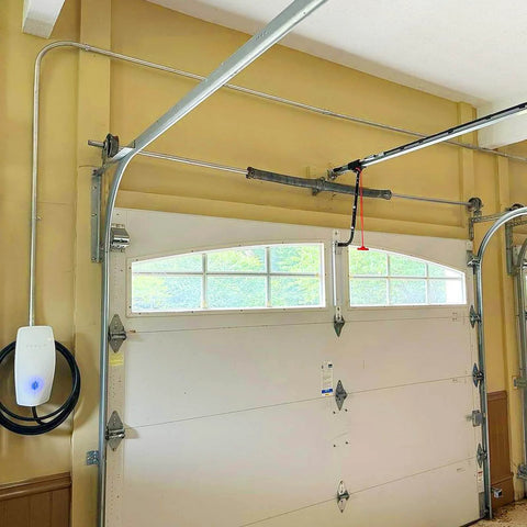 Beefed Up Heavy Duty 12 Inch Radius Horizontal Garage Door Tracks Pair For 7 Foot High Doors, 2 Inch Roller System, Installed