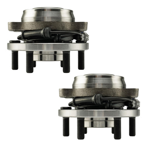 BeefedUp 4WD Front Wheel Bearing And Hub Assembly That Fits Nissan Frontier 2005 To 2019 Xterra 2005 To 2015 Pathfinder 2005 To 2012 Suzuki Equator 2009 To 2012 6 Lug 2 Piece Set, front view