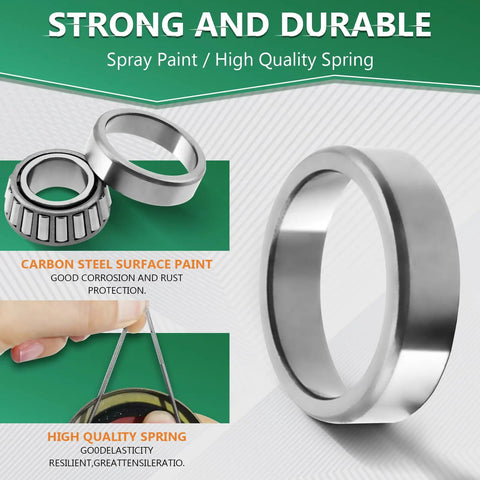 Front Wheel Bearing Seal Kit For GM Cars 1982 To 1992 with carbon steel surface shown.