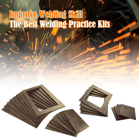 Welding Practice Kit For MIG TIG And Stick Welding Skill Boost 24-Piece Coupon Set With 11-Gauge Steel Plates