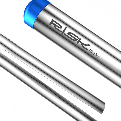Bottom Bracket Bearing Press Tool For 22 To 24 Mm Spindles With Bearing Removal Kit, silver with blue cap, close-up