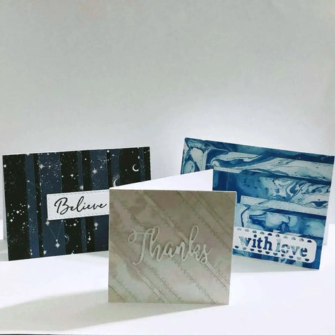 Variety of handmade cards using 4 Piece Rectangle Frame Die Cut Set With Dotted Stitched Borders For Scrapbooking, Card Making, And DIY Crafts, Metal Cutting Dies For Embossing And Background Stencils, Wedding And Craft Projects, Silver Finish