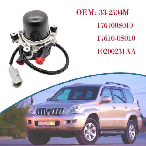 Two Pack Secondary Air Pump Replacement For Toyota Tundra Sequoia Lexus LX570 Land Cruiser 2007 2013 Models 4.0L 4.6L 4.7L 5.7L Fits 17610 0S010 10200231AA 33 2504M
