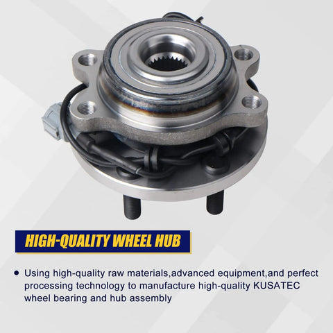 Front Wheel Bearing Hub Assembly 2 Pack For Nissan Frontier 2005-2017, Pathfinder 2005-2012, Xterra 2005-2015, Suzuki Equator