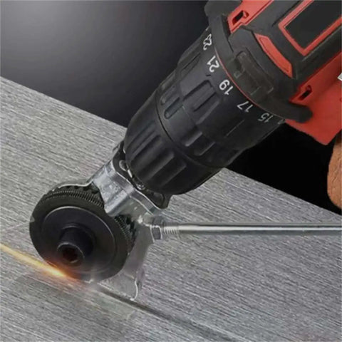 Heavy Duty Drill Nibbler Sheet Metal Cutter Attachment for Electric Drills Cutting Steel with No Sparks and Smooth Burr Free Edges