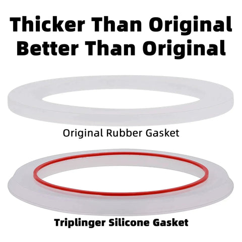 Top Notch Silicone Sealing Gaskets For 1 Cup Moka Express Stovetop Espresso Makers Six Pack Replacement Rings comparison