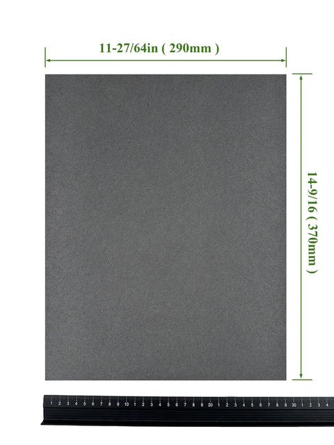 Non-asbestos gasket paper sheet, gray, 290x370 mm (11-27/64x14-9/16 in), for high-temp oil-resistant gasket making.