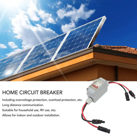 32A 500V PV DC Disconnect Switch MCB 2P Solar Breaker With IP65 Waterproof Distribution Box for outdoor solar system
