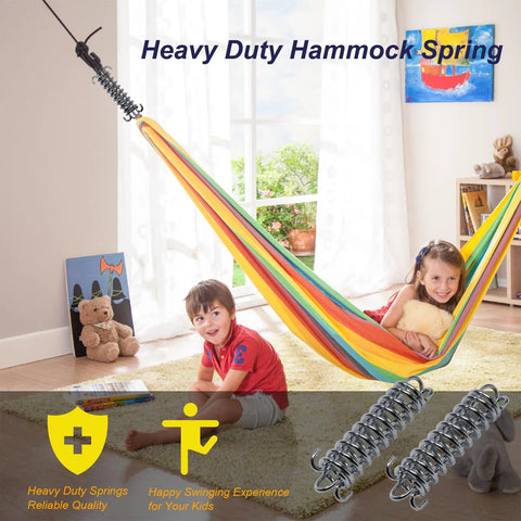 Porch swing springs, stainless steel, heavy-duty, 2-pack, 300 lb capacity, for hammock chair and more, Amazon brand