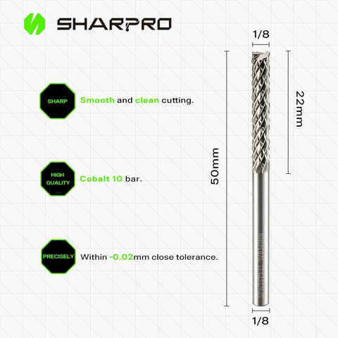 Heavy Duty Tungsten Carbide Burr For Dremel And Rotary Tools One Eighth Inch Shank Go To Multi Purpose Side Cut Carving Bit