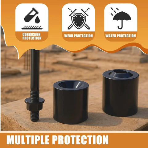 Heavy Duty Dimpling Die Tool For DZUS Fasteners In Industrial Metal Fabrication Kit 0.75 Inch By 0.2 Inch Quick Turn Quarter Turn Black Oxide Chromoly Steel Construction For Beefed Up Durability showing corrosion, wear, and water protection.
