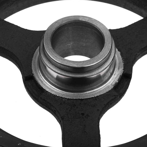 Close-up of Engine Harmonic Balancer Crankshaft Pulley for Chevrolet Colorado GMC Canyon 6-Groove DOHC L4 2.8L 2.9L 12582403