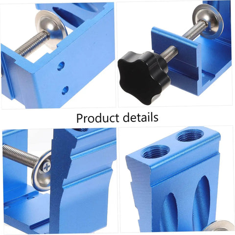 Close-up of Pocket Hole Jig Handy Woodworking Tool For DIY Carpentry Easy To Use For Cabinets And Furniture Assembly