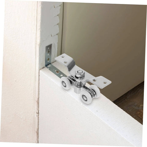 2 Pack Sliding Door Rollers Heavy Duty Stainless Steel Silent Nylon Wheels For Indoor Outdoor Use Weatherproof Track Hardware