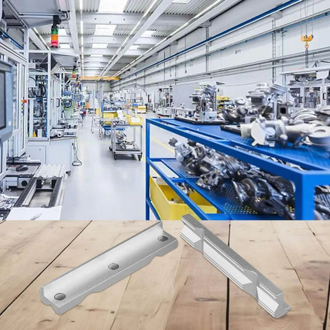 V-Type Aluminum Alloy Vise Jaws For CNC Milling, Magnetic Workholding Fixture displayed in a workshop setting.