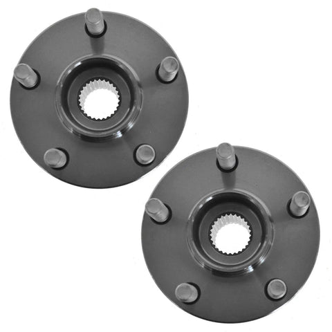 Front Wheel Bearing And Hub Assembly Set For Subaru Outback, Forester, Legacy, And XV Crosstrek Left And Right Two Piece Bolt-On Drop-In Direct Fit Kit For 2005 To 2014 Models shown with bolt holes