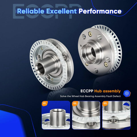 Beefed Up Front Wheel Hub Bearing Assembly 930-800 For Audi TT Quattro 2000 Through 2006 And VW Beetle 1998 Through 2010