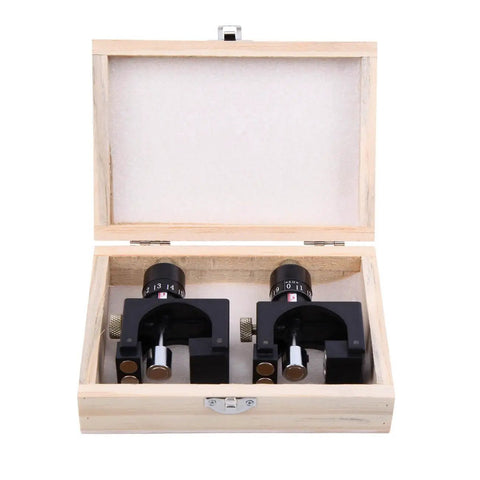 Pro Grade Adjustable Magnetic Planer Jointer Knife Vernier Setter Jig Gauge set in wooden box