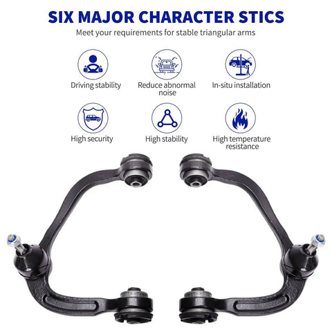 Two Piece Front Upper Control Arm With Ball Joints Suspension Kit For 2007 To 2022 Ford Expedition And 2005 To 2020 Ford F 150