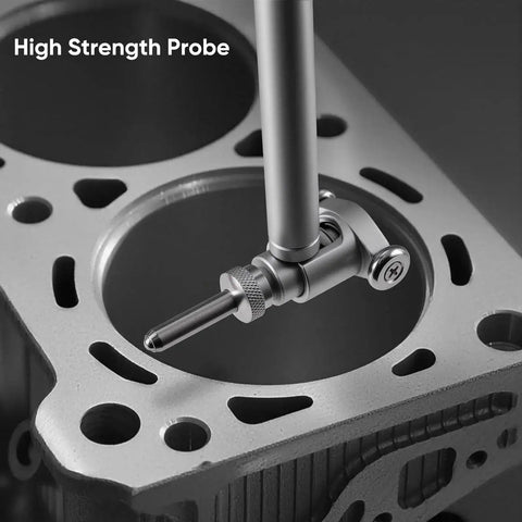 High strength probe from Precise Bore Gauge Set For Automotive Machining 2 To 6 Inch Range With 0.001 Inch Accuracy Dial Indicator Gauge Kit Workhorse Anvil Heads Depth Up To 6 Inches Pro Grade Industrial Maintenance Tool By CARdant.