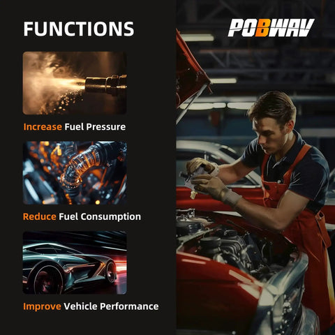 Mechanic demonstrating High Pressure Fuel Pump For 2.0L L4 Engines, Plug And Play, Compatible With Ford Edge, Escape
