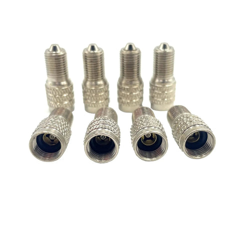 8 Pack Flow Through Tire Valve Caps With Double Seal For High Pressure Tires On Trucks Cars RVs Buses And Trailers Must Have