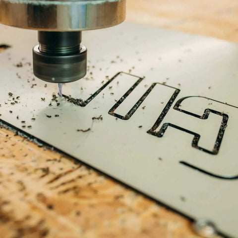 Spiral Router Bit For CNC Wood Carving And Engraving With Up Cut Two Flute Solid Carbide End Mill Quarter Inch Shank in action