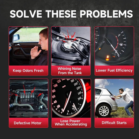 Solutions to common car problems including fuel efficiency, noise, defects, and performance issues in vehicles.