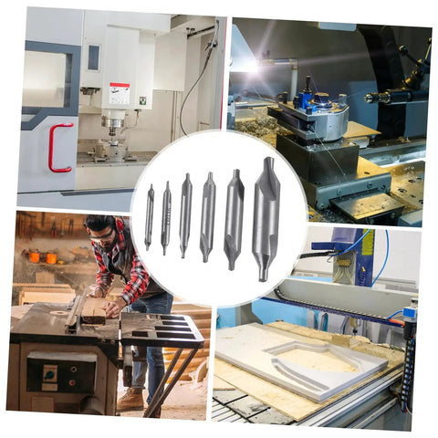 High Speed Steel Center Drill Bit Set With 60 Degree Chamfering For Woodworking And Metalworking 12 Piece Pro Grade