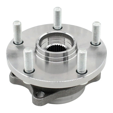Pair Front Left And Right Wheel Bearing And Hub Assemblies For Subaru Ascent Forester Impreza Legacy Outback Tribeca Crosstrek WRX And WRX STI With Durable Steel Construction And Precise Machining For Easy Fit And Long Lasting Rock Solid Performance, close-up view