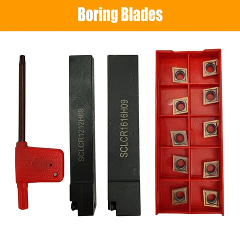 Boring tool set including blades and inserts for 2 In 1 Portable Line Boring And Welding Machine For Excavators, Automatic Bore Welder Tool.